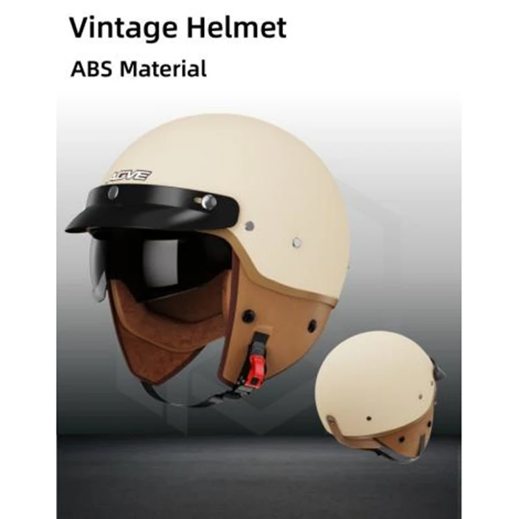 Vintage motoros Félsisakok